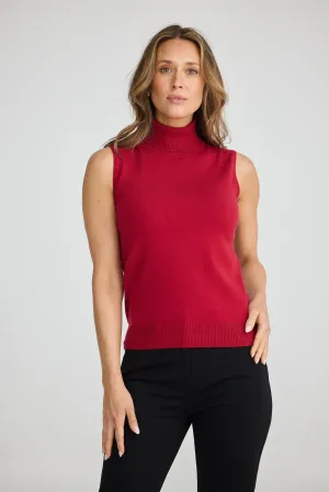 Skye Knit Top Cherry