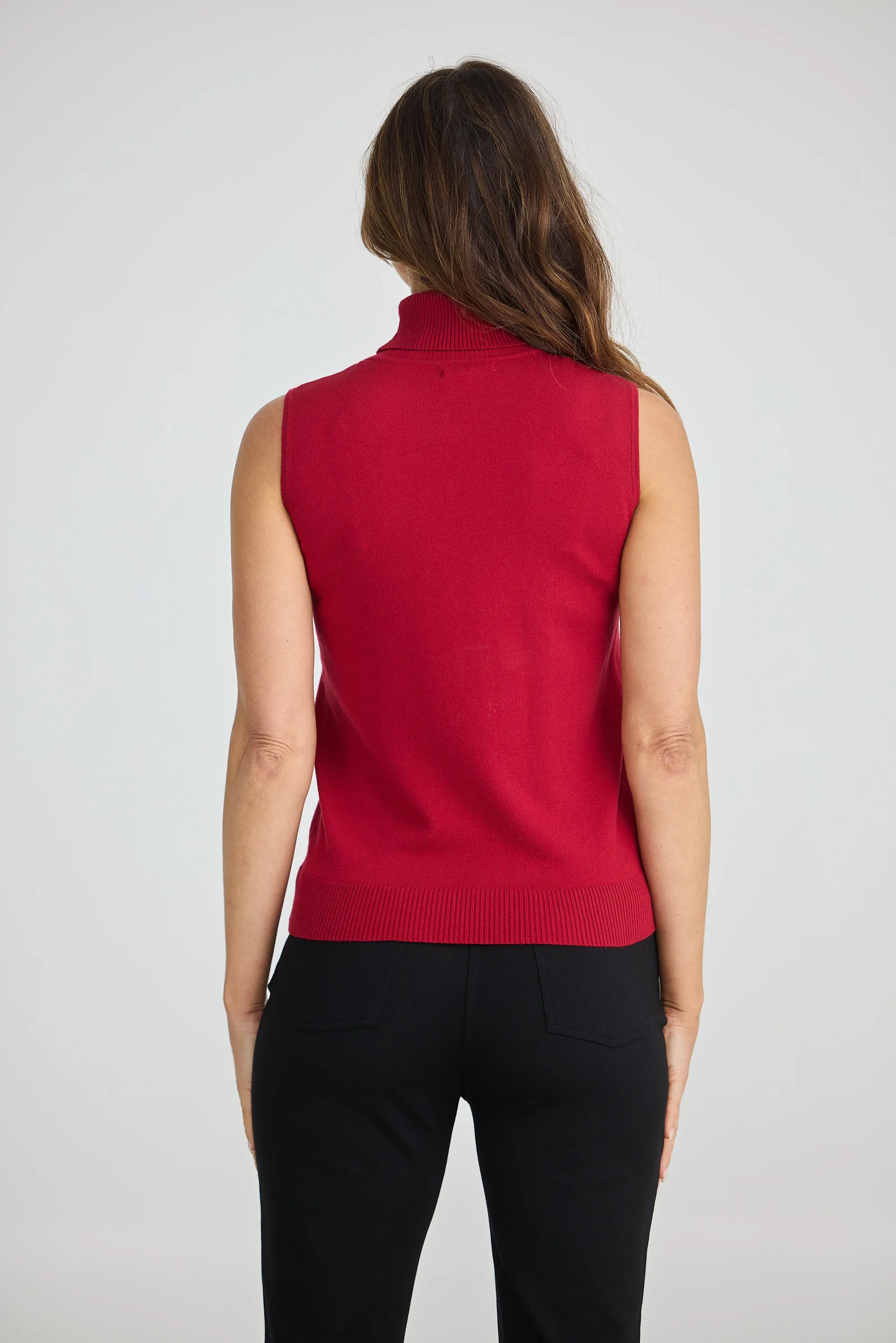 Skye Knit Top Cherry