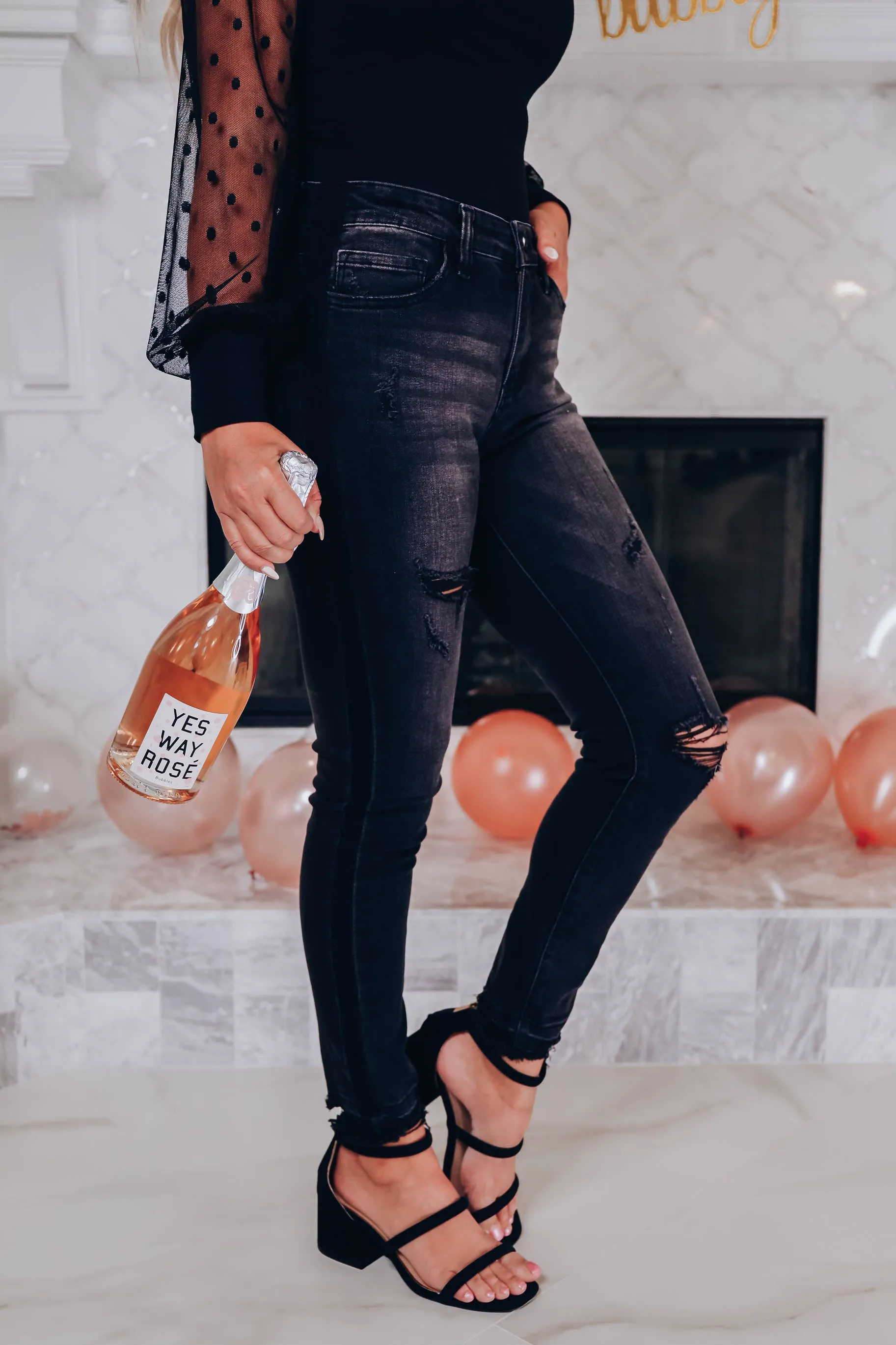 Smokey Distressed Ankle Jeans