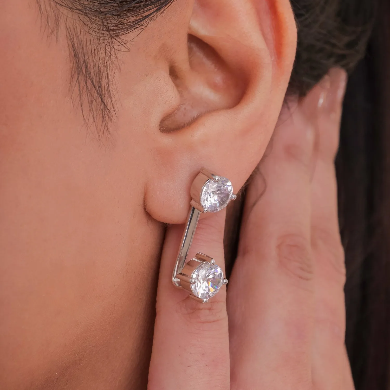 SOLITAIRE  STATEMENT EAR JACKETS