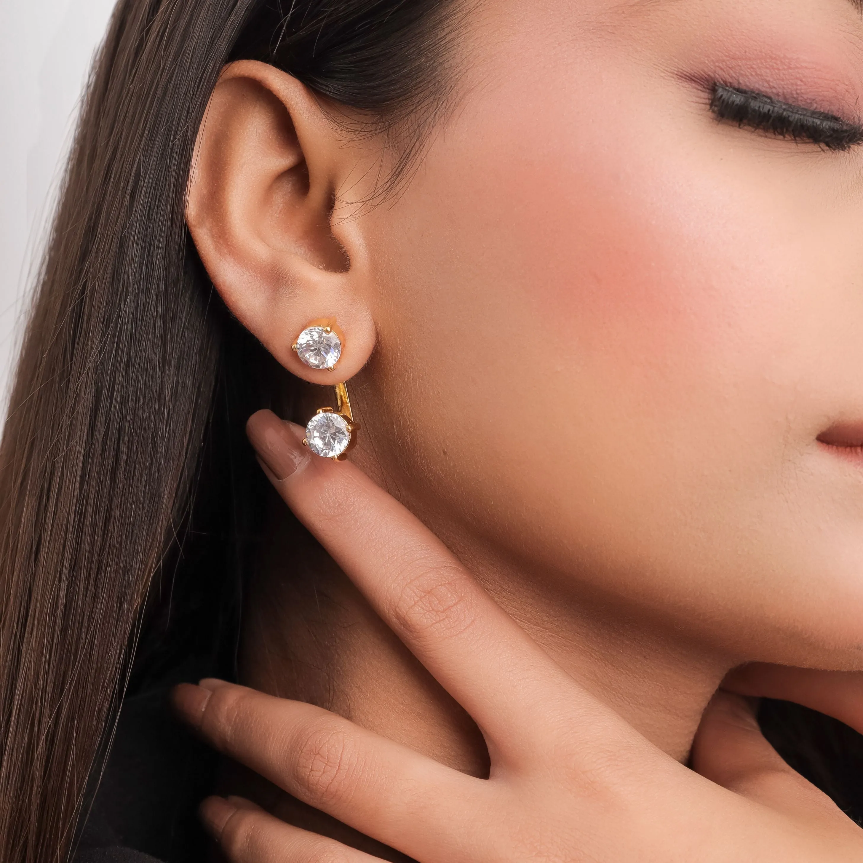SOLITAIRE  STATEMENT EAR JACKETS