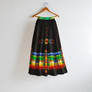 Spirit Blossom Harmony Geometric Skirt