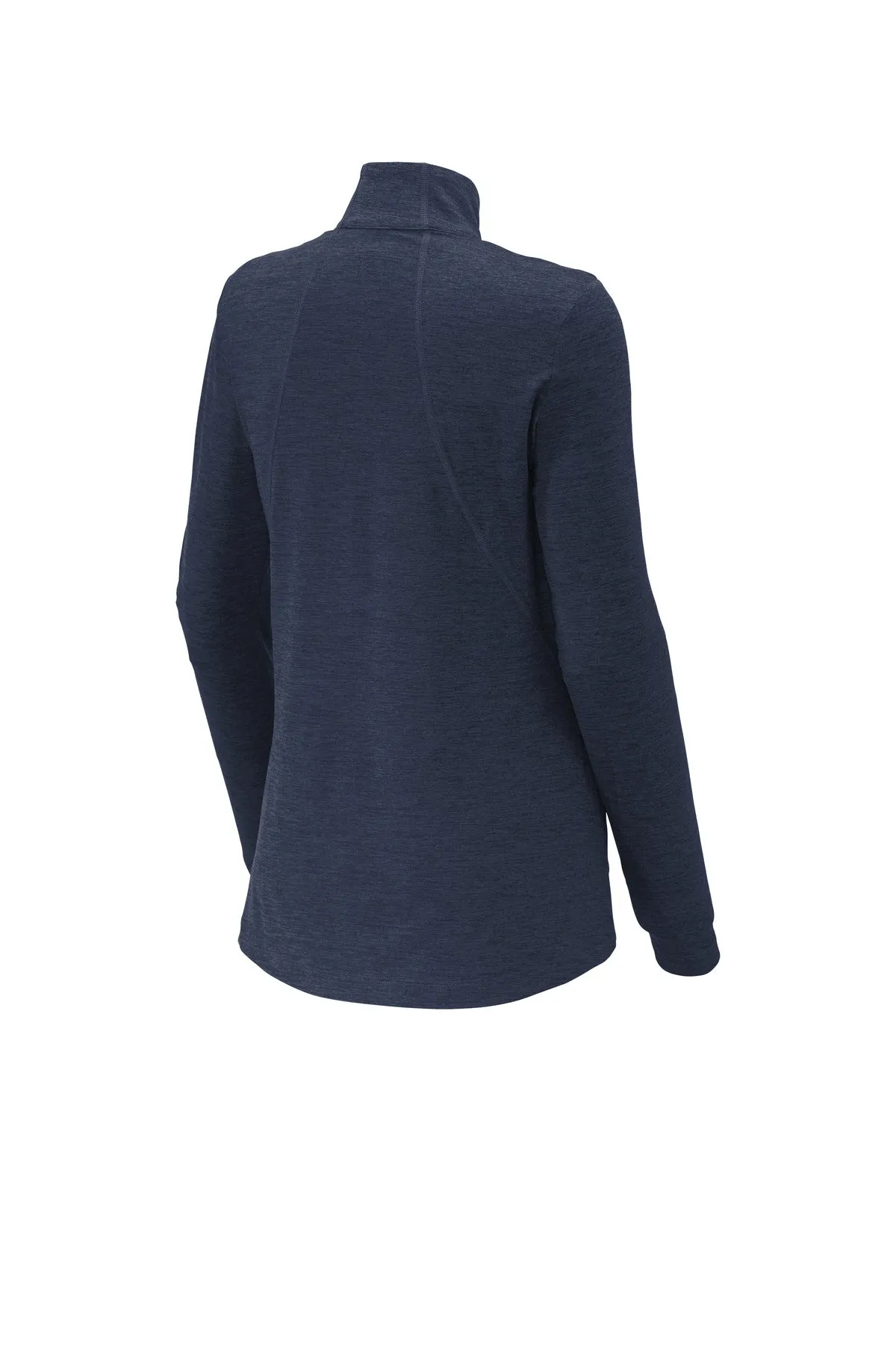 Sport-Tek Women's Exchange 1.5 Long Sleeve 1/2-Zip LST711 Dark Denim Heather