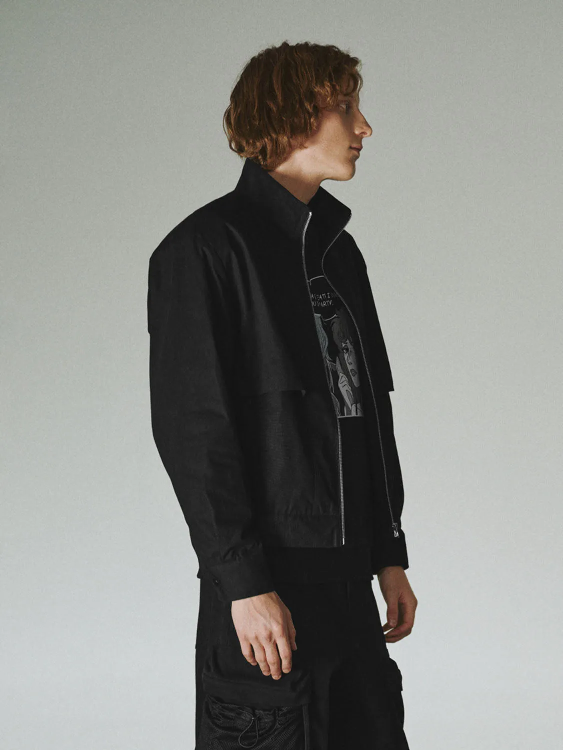 Stand Collar Mid-Length Jackets
