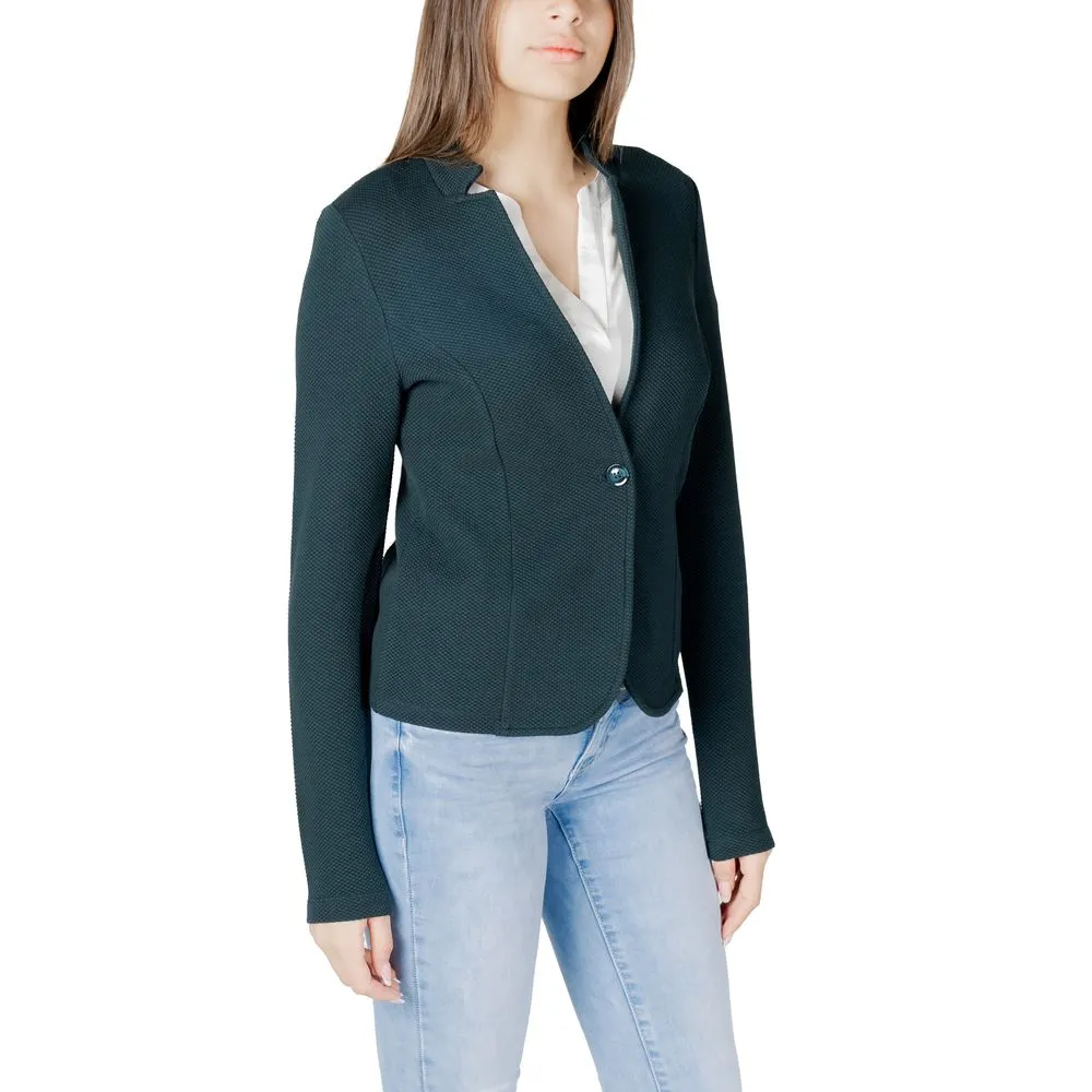 Street One Green Cotton Suits & Blazer
