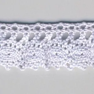 Stretch Torchon Lace #93 Silver Rose