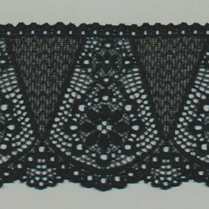 Stretch Trimming Lace #50 Black