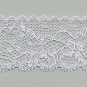 Stretch Trimming Lace #93 Silver Rose