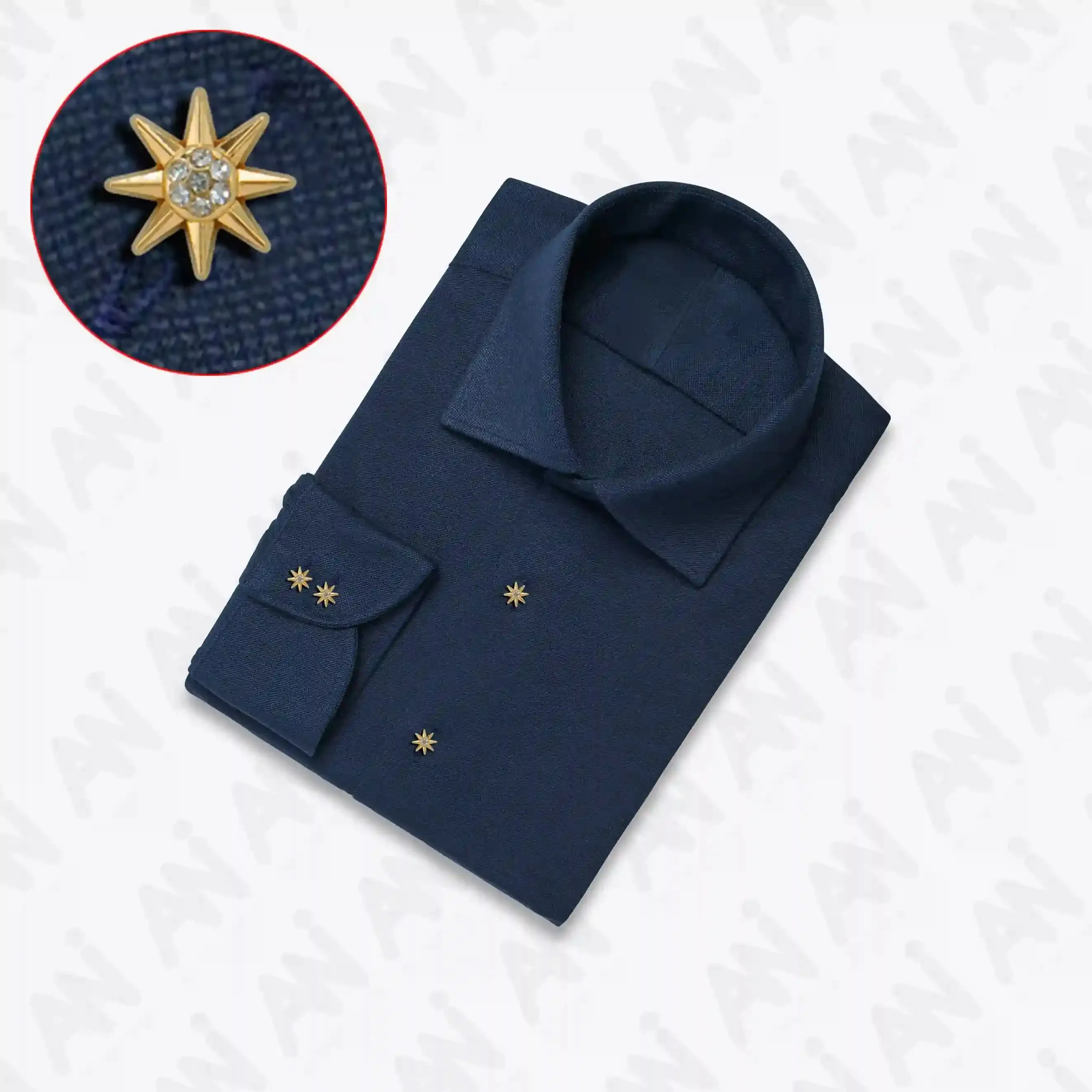 Sunburst Design Rhinestone 12mm Shirt Buttons