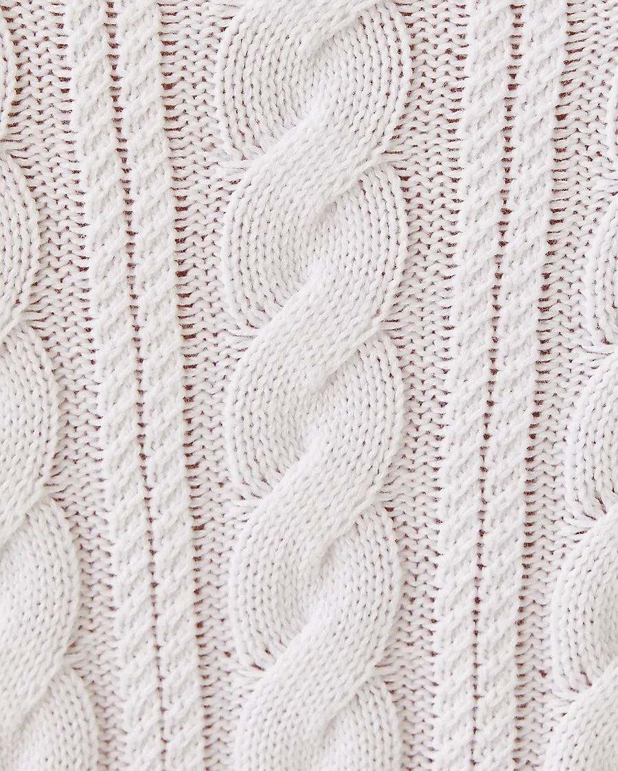 Suzette Sweater - Resort White X Fauna Green Tipping