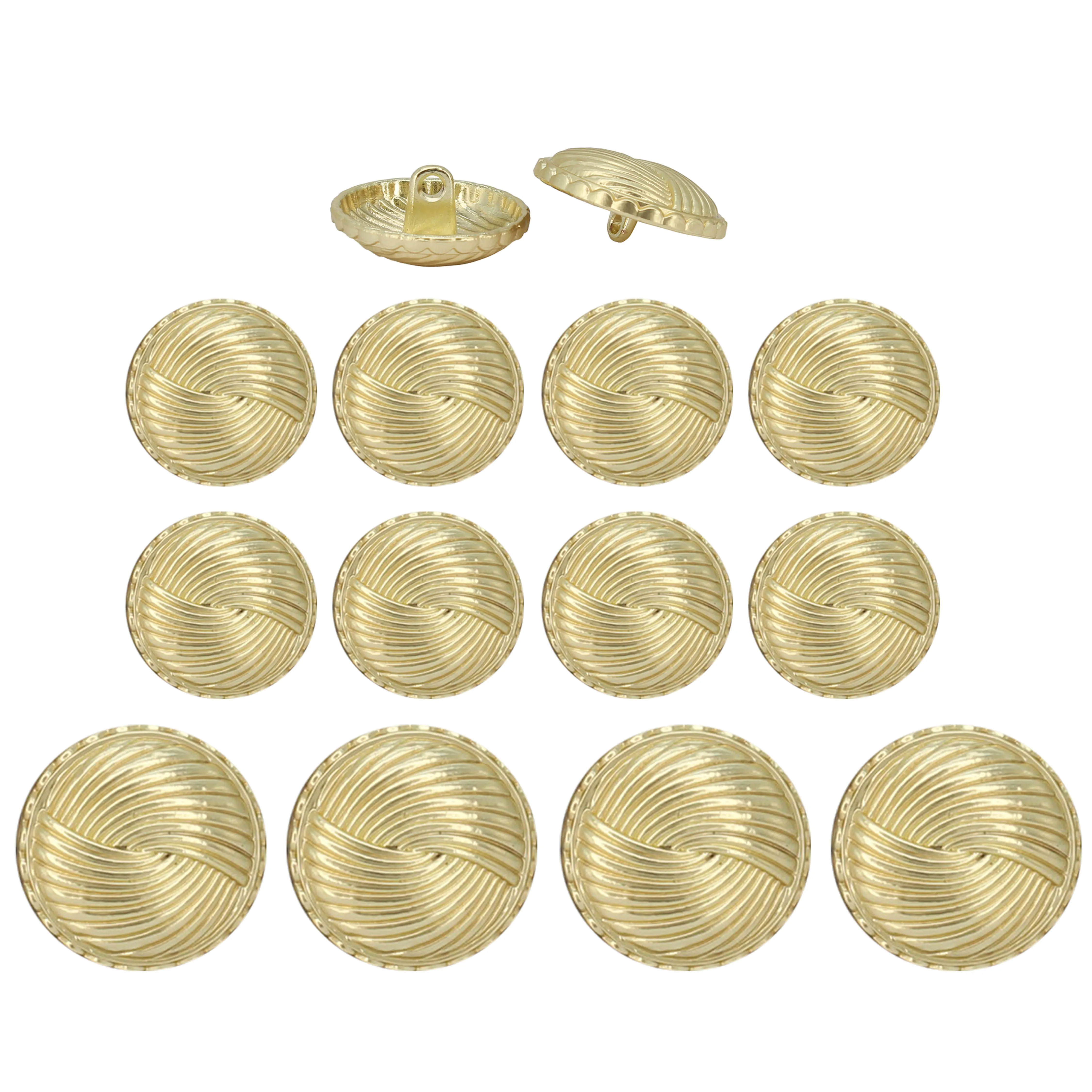 Swirled Gold Buttons