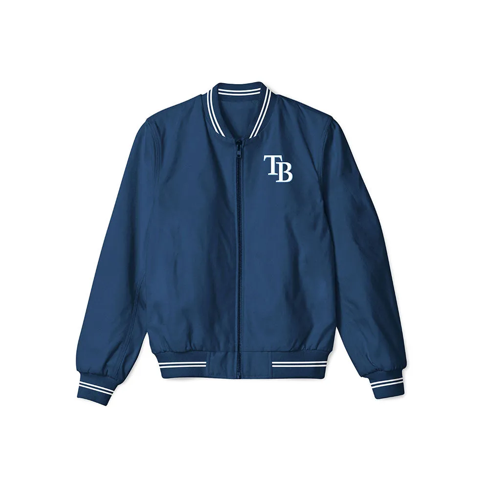 Tampa Bay Rays Navy Bomber Jacket – Stylish Lightweight Outerwear with Classic Team Logo