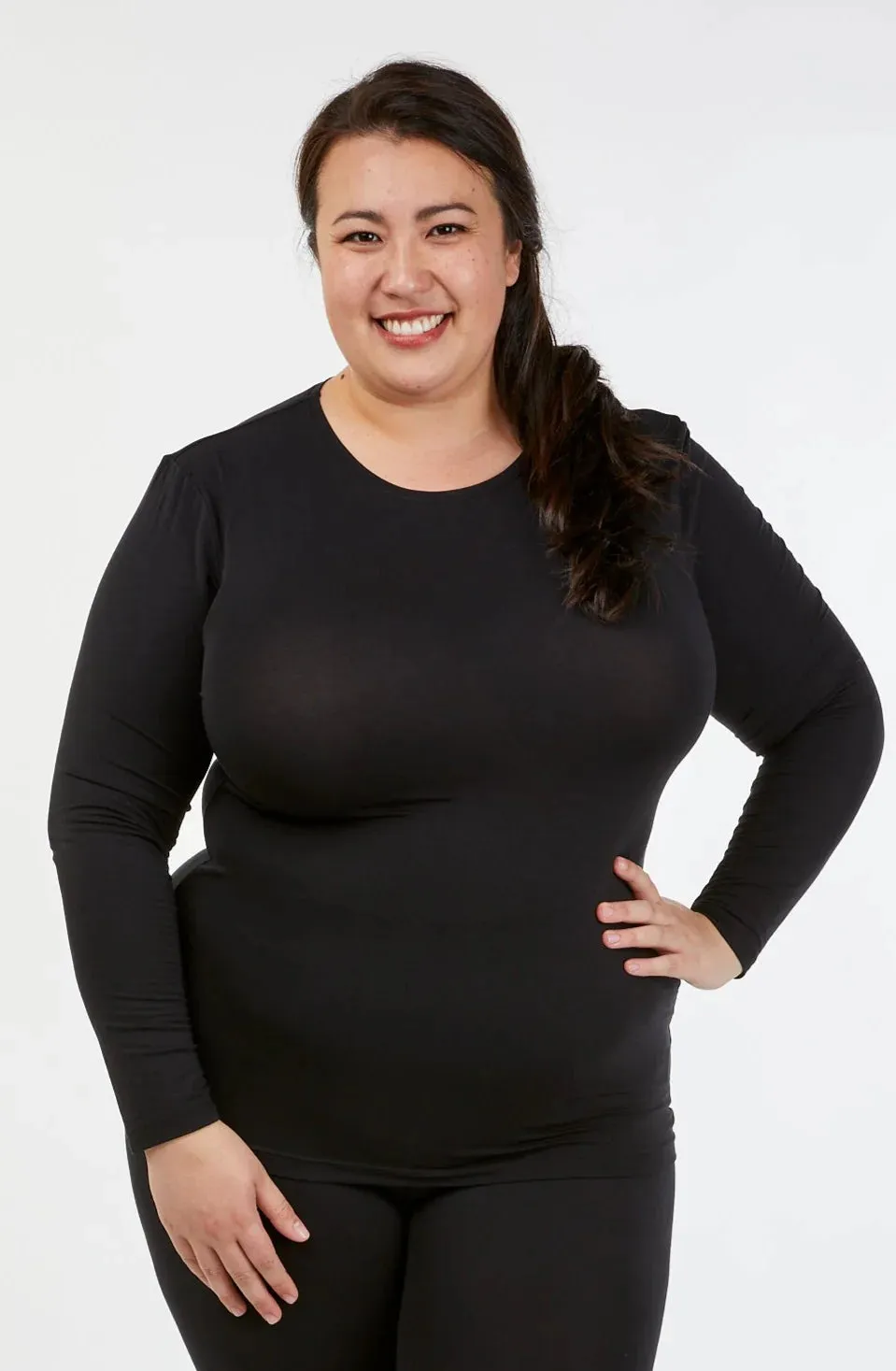 Tani High Neck Long Sleeve / Black