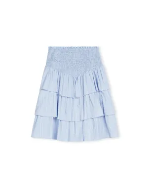 Textured Dotted Ruffle Skirt