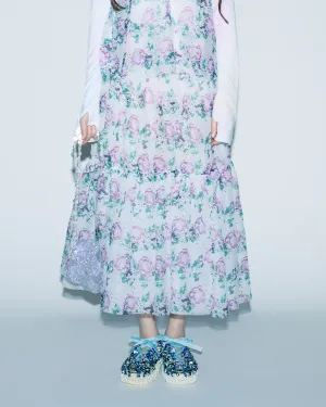 TEXTURED FLOWER SKIRT
