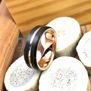 The Rosen | Rose Gold Tungsten Band