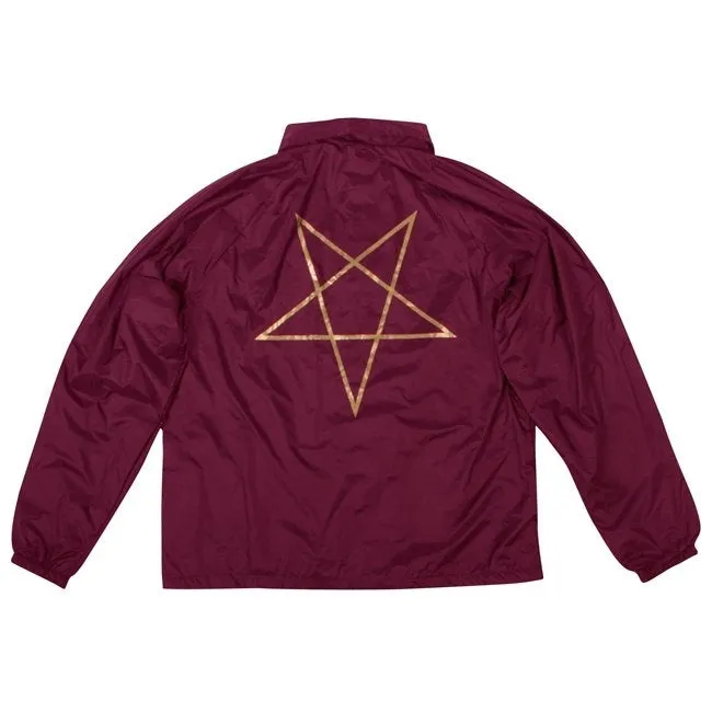 Thrasher - Pentagram Mens Coach Jacket Maroon