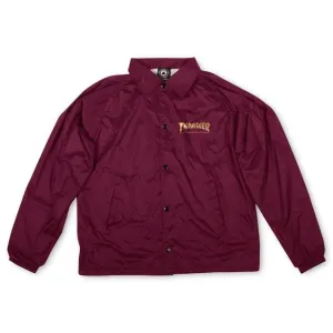 Thrasher - Pentagram Mens Coach Jacket Maroon