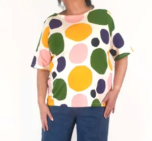 Uniqlo x Marimekko colourful polka dot tee shirt size XL