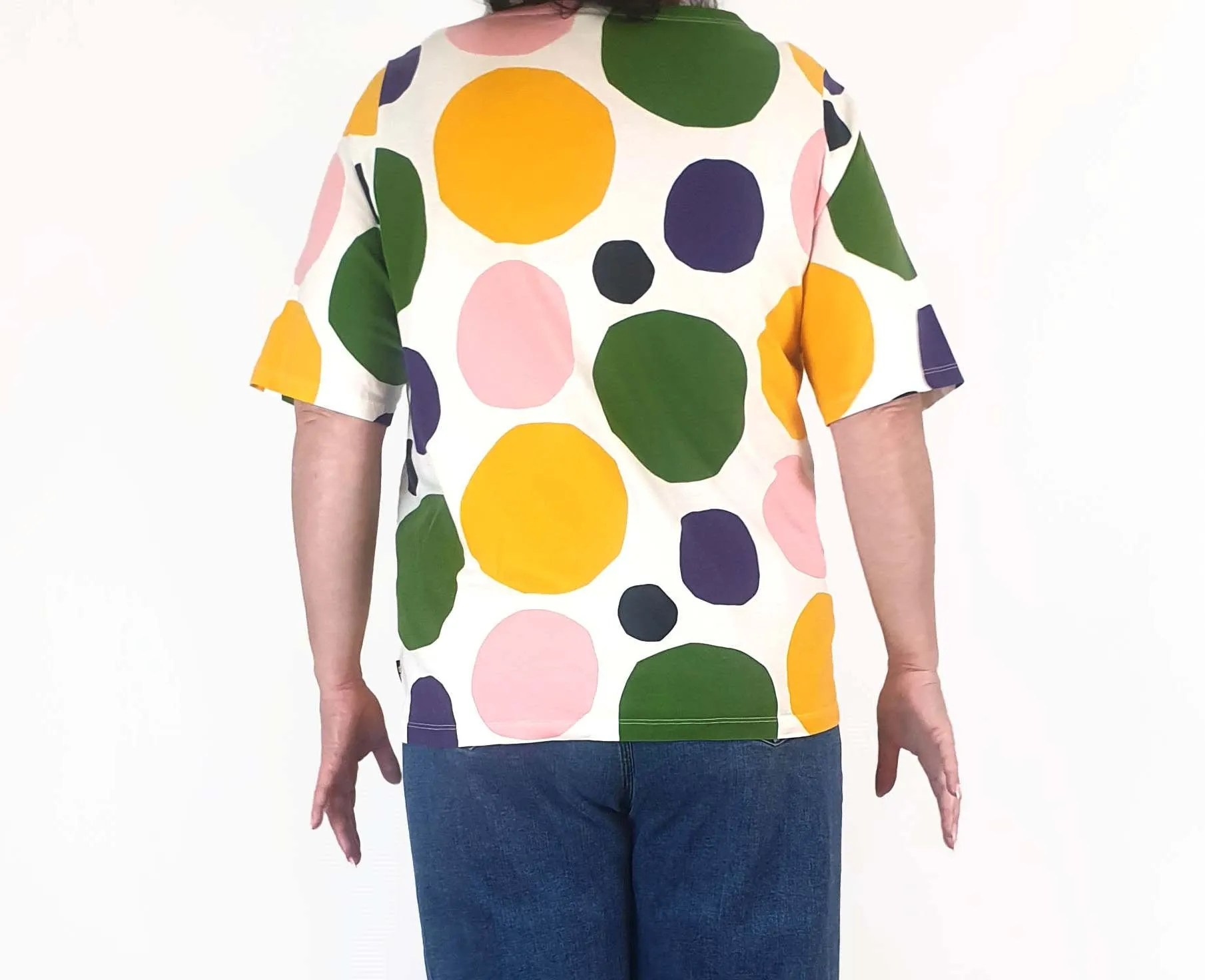 Uniqlo x Marimekko colourful polka dot tee shirt size XL