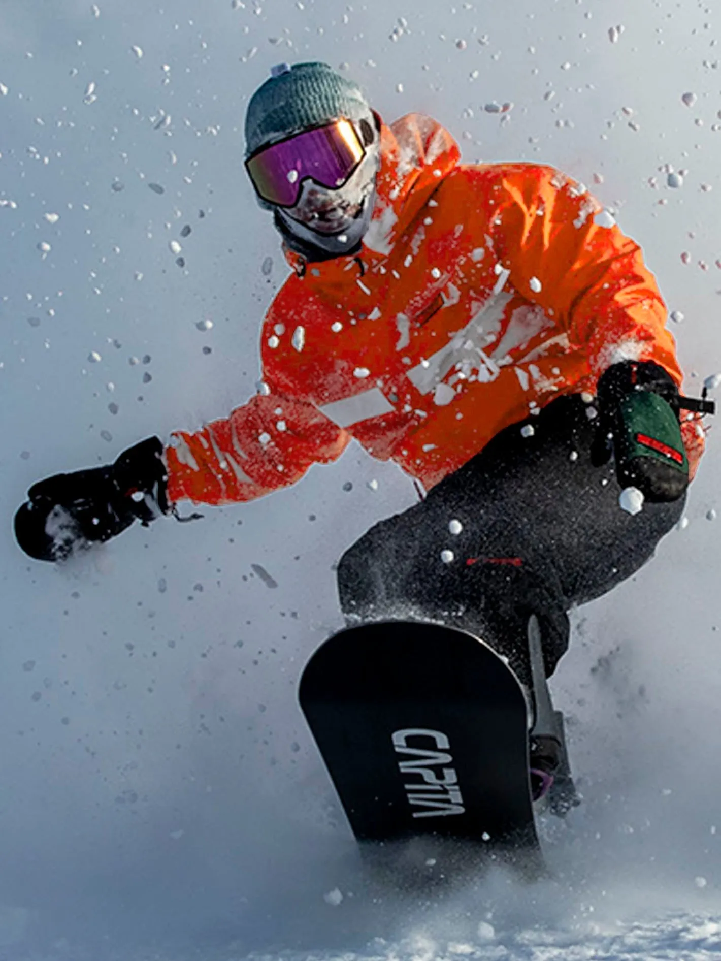Veste de snow Longo Pullover - Orange Shock
