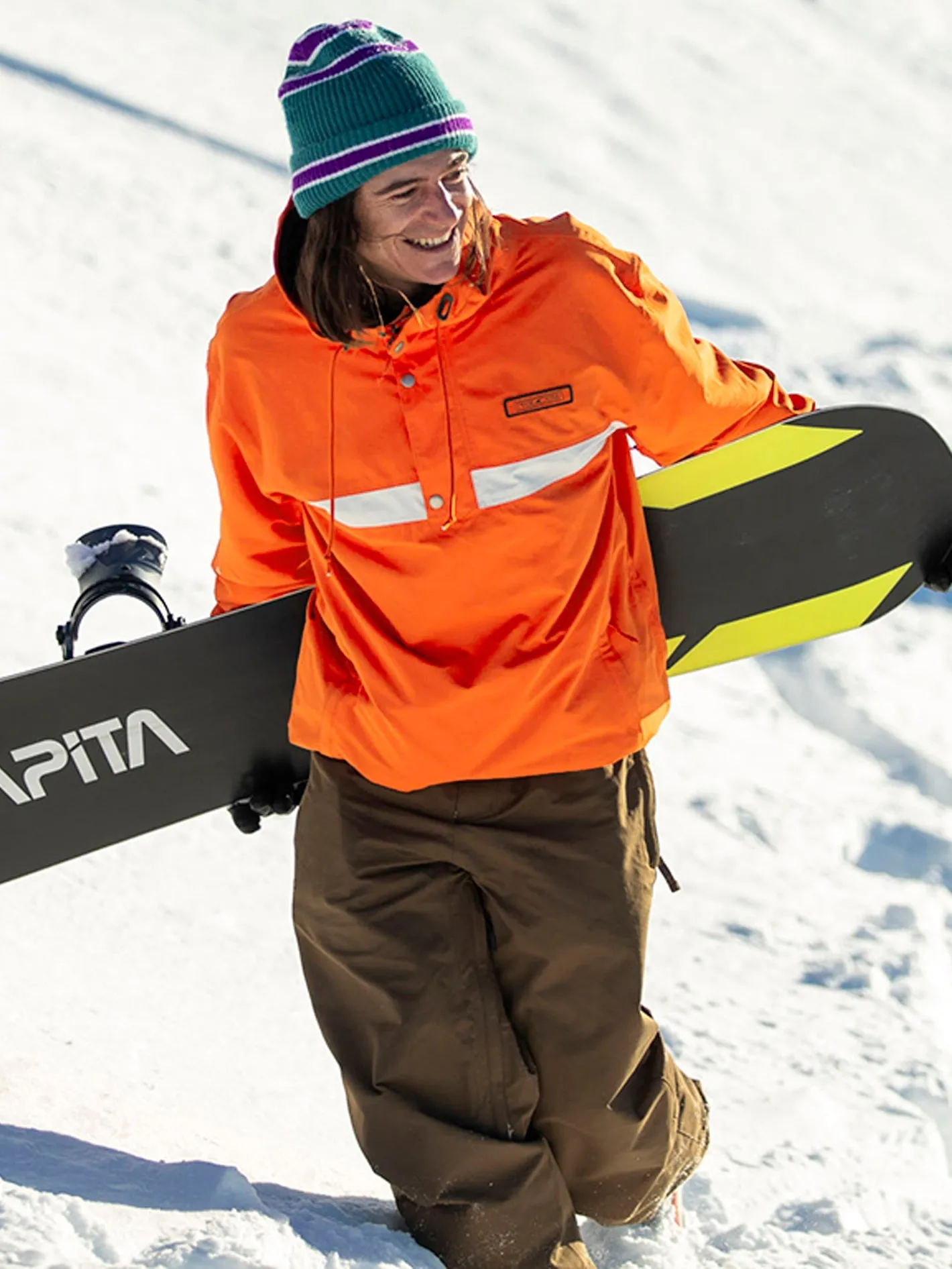 Veste de snow Longo Pullover - Orange Shock