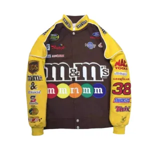 Vintage M&M Printed Racing Jacket / jackets