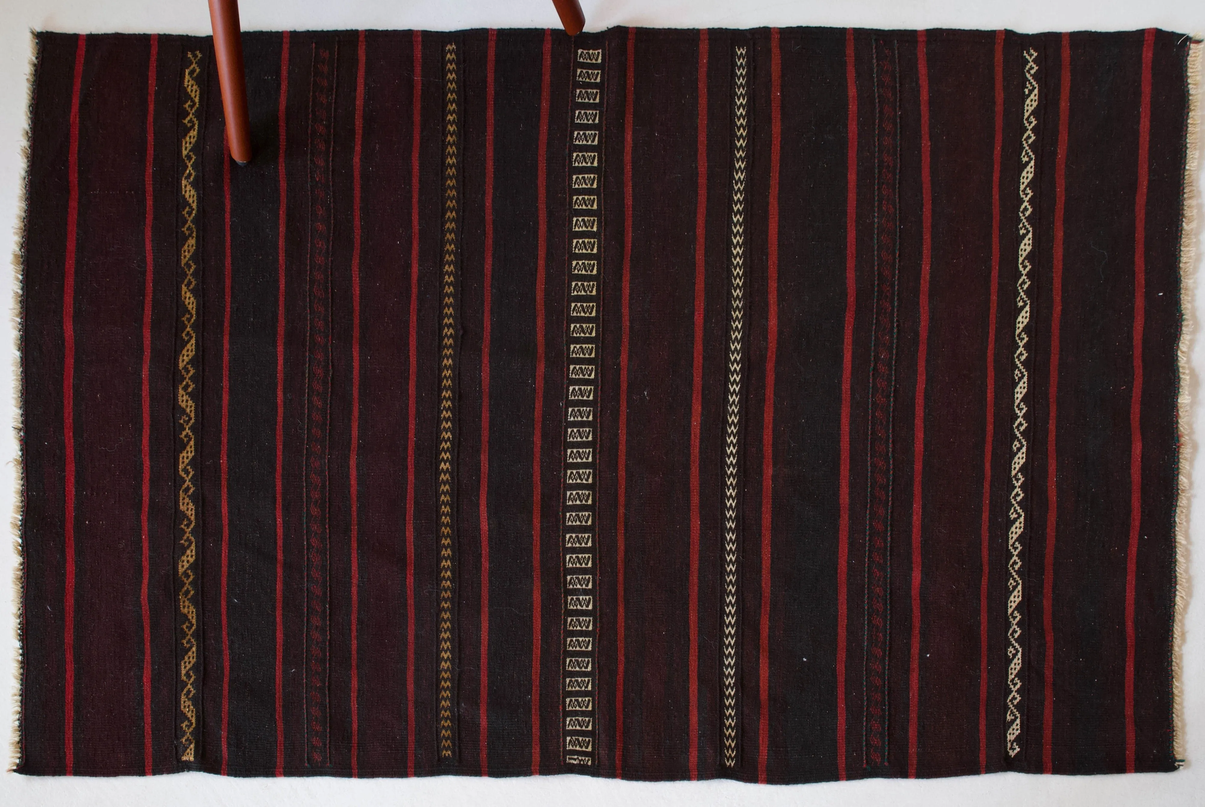 Vintage Turkish Aegean Kilim Rug 3'6"x5'5"
