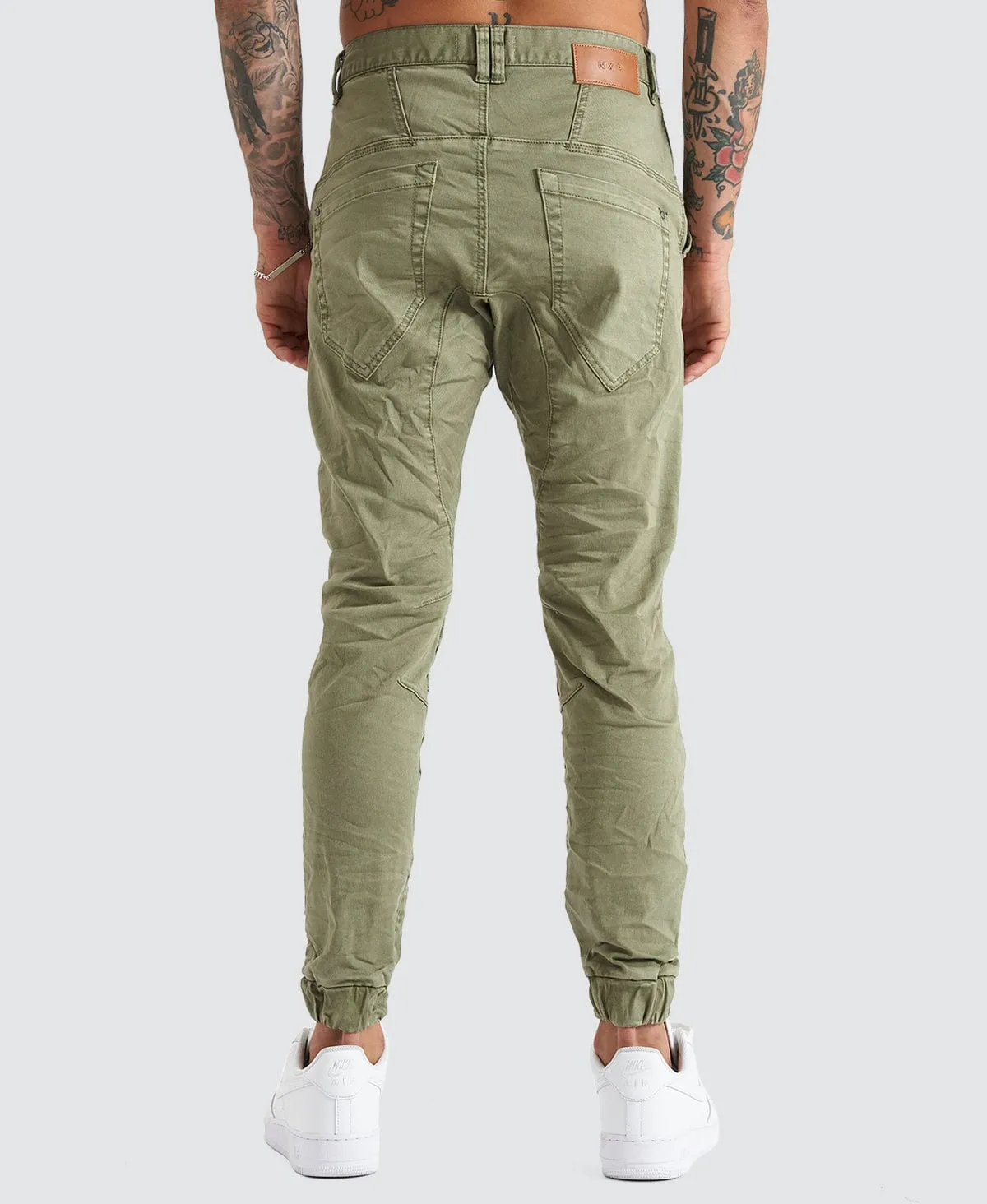 Viper Denim Jogger Khaki