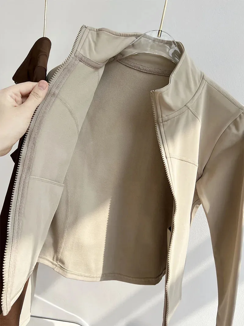 Warm Running Stretch Training Jacket