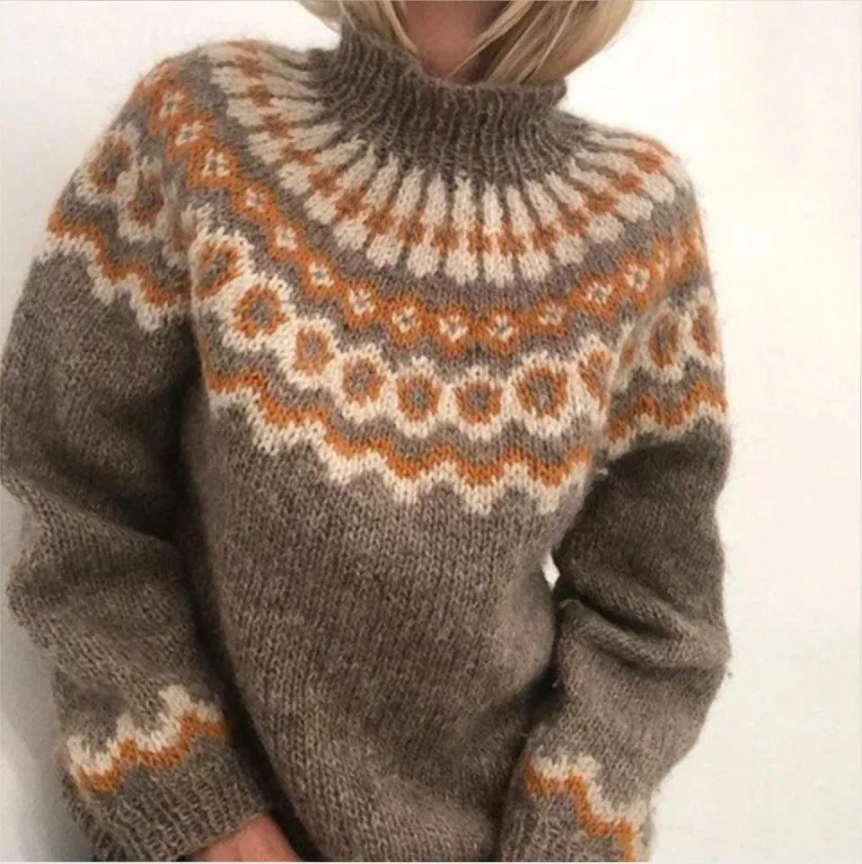 Warm winter sweater - soft cashmere women's sweater for cold days
