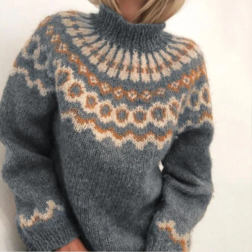 Warm winter sweater - soft cashmere women's sweater for cold days