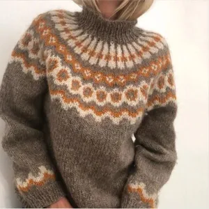 Warm winter sweater - soft cashmere women's sweater for cold days