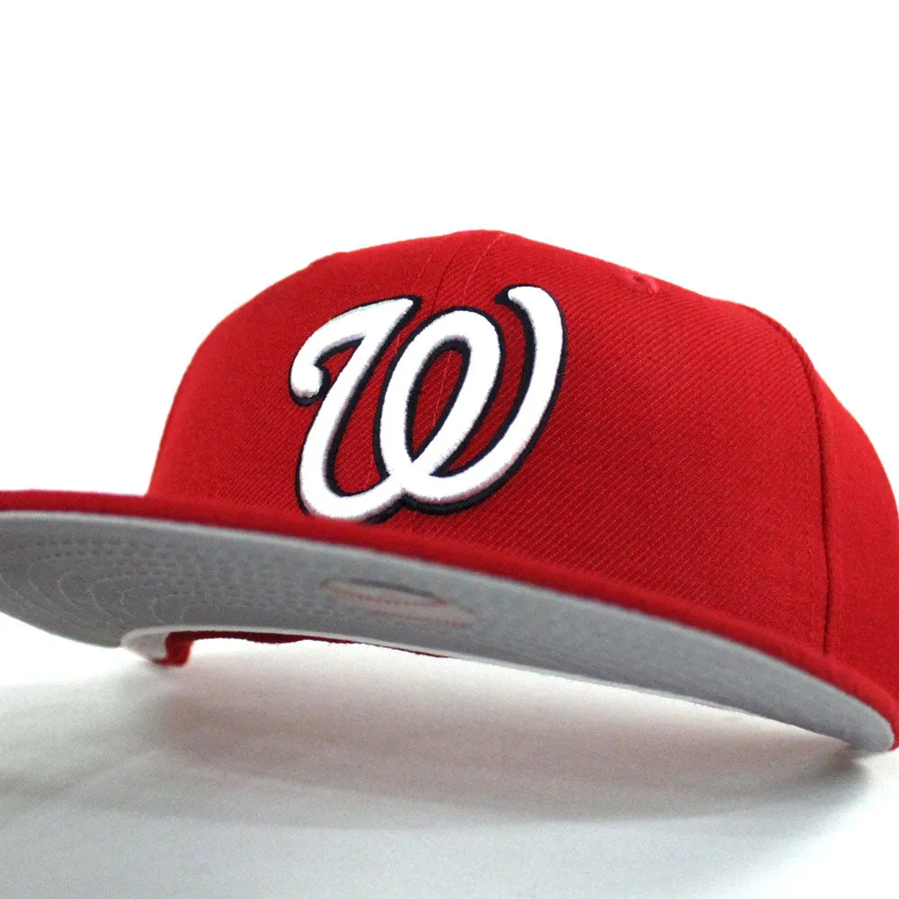 Washington Nationals 2008 INAUGURAL SEASON New Era 59Fifty Fitted Hat (Red Gray Under Brim)