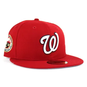 Washington Nationals 2008 INAUGURAL SEASON New Era 59Fifty Fitted Hat (Red Gray Under Brim)