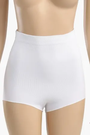 White Seamless Brief Corset