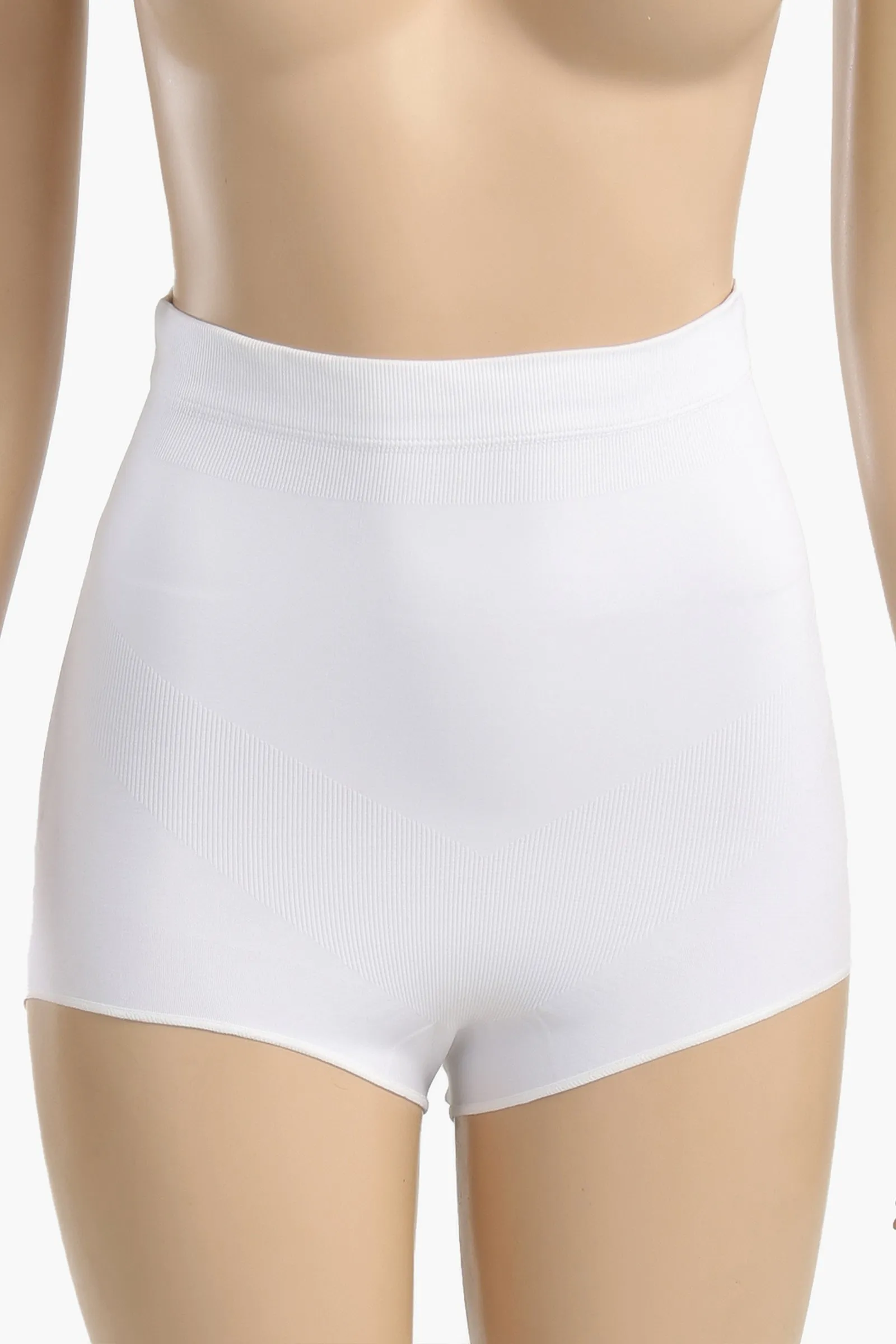 White Seamless Brief Corset