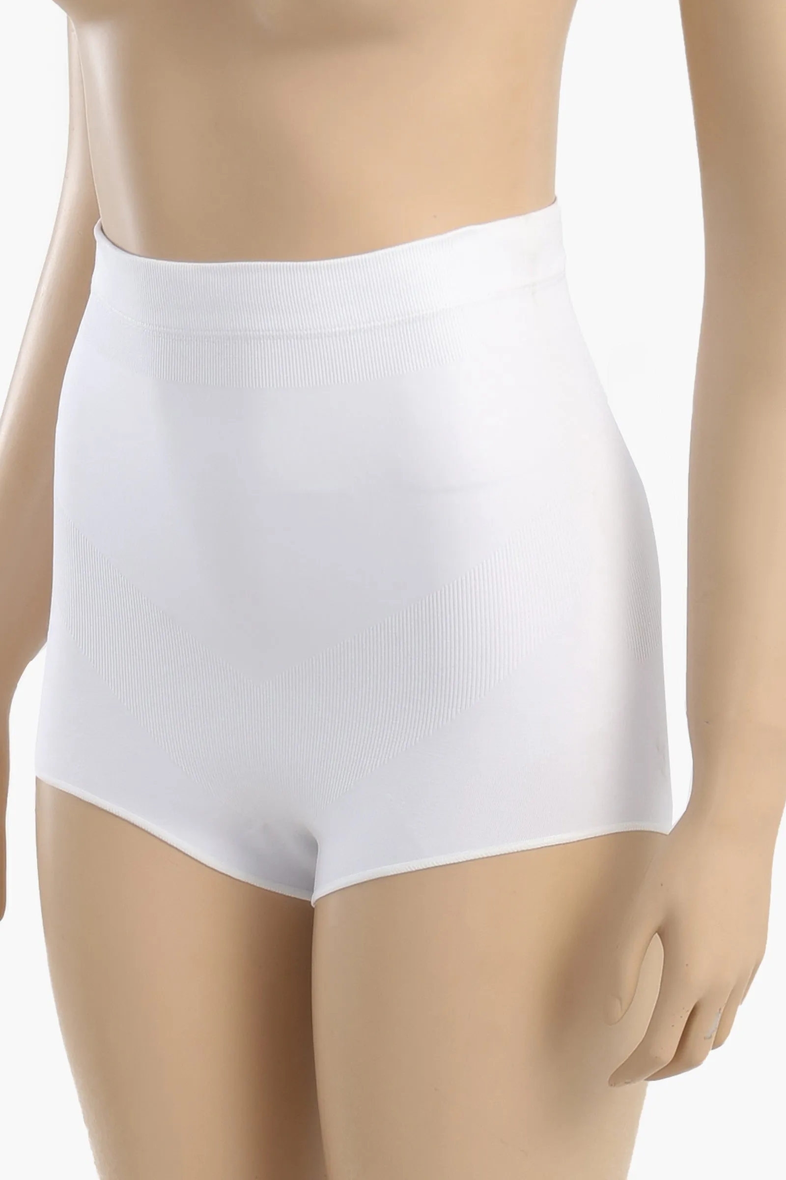 White Seamless Brief Corset