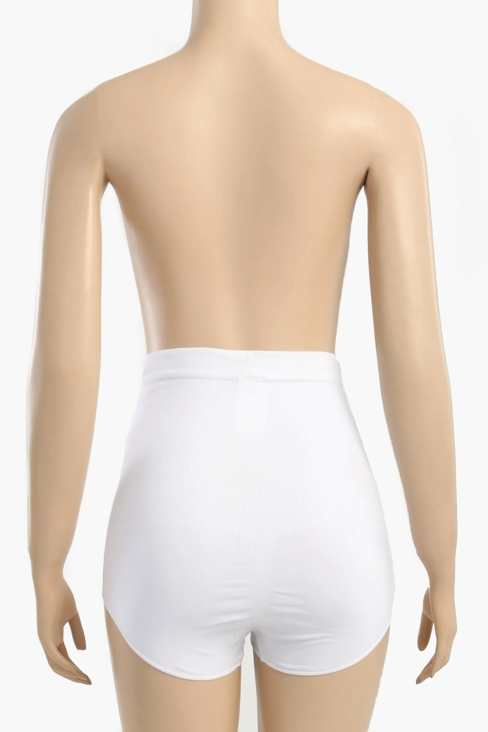 White Seamless Brief Corset