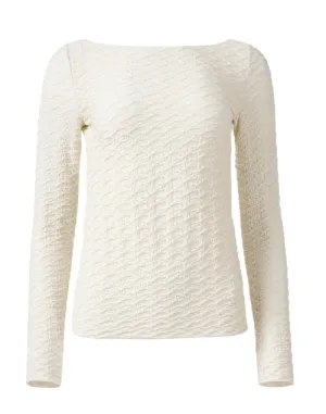 White Textured Top