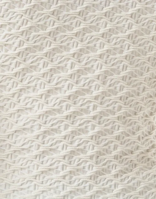 White Textured Top