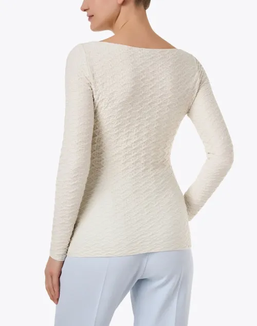 White Textured Top