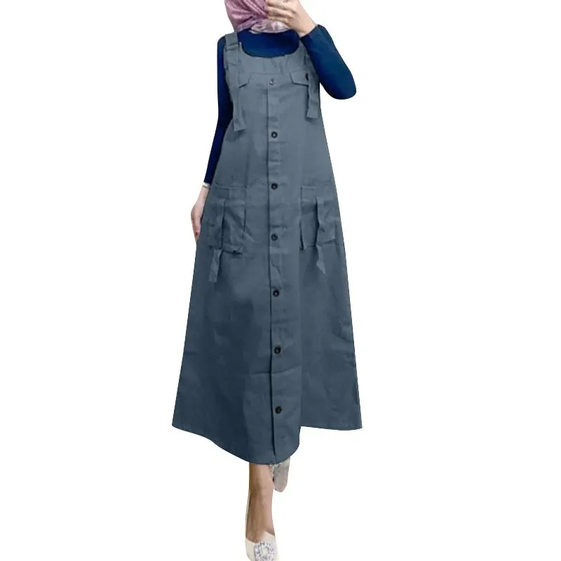 Women Maxi Dress Solid Color Wide Halter Dress Comftable Workwear Wide Straps Long Dress plus Size