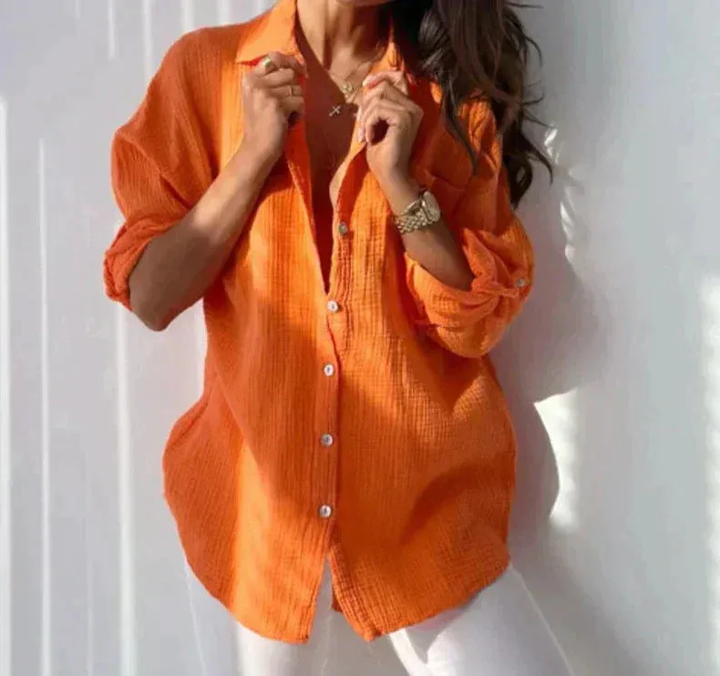 Women's blouse - elegant fit and breathable comfort