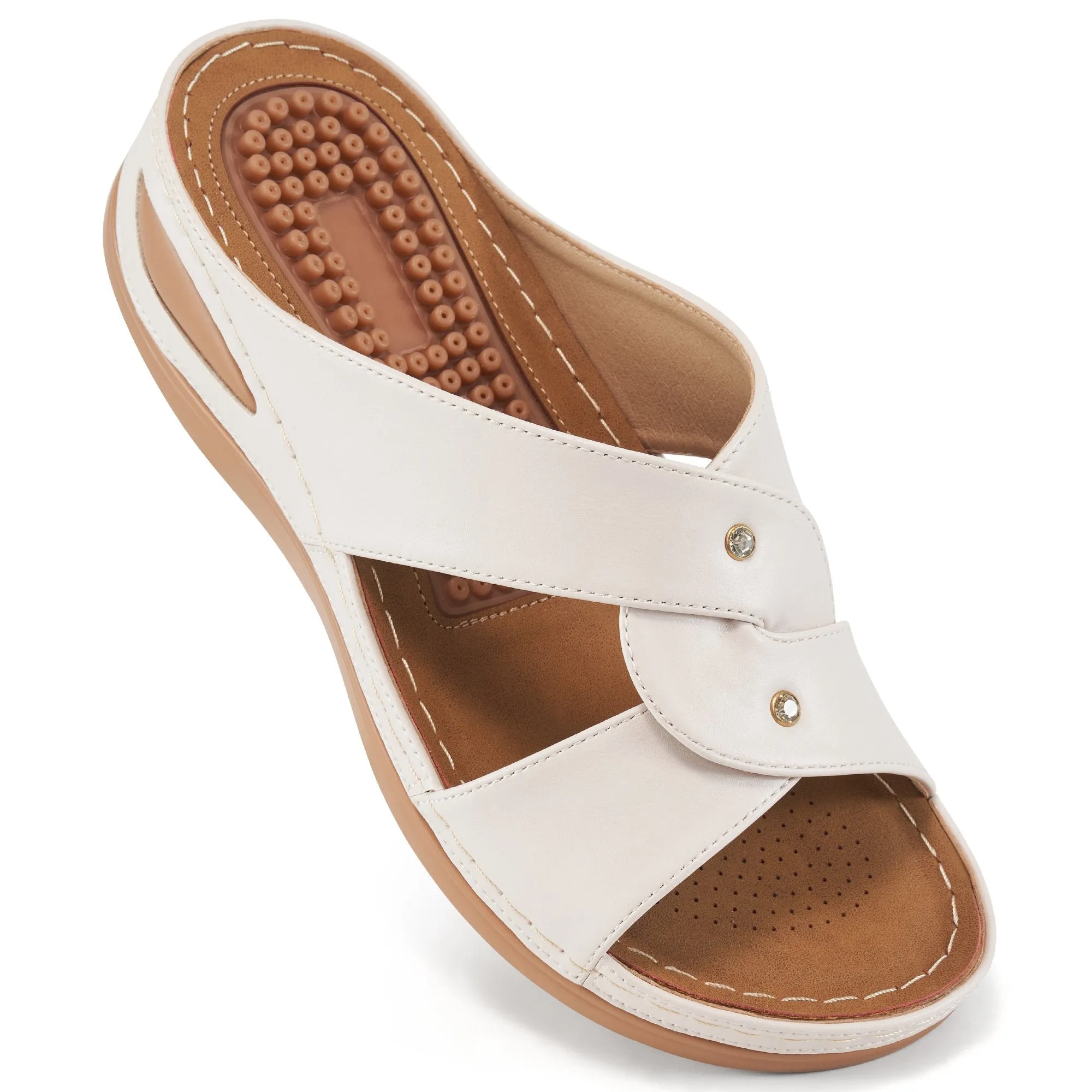 Womens Sandals Slip-on Platform & Wedge Sandals for Women Slides Shoes