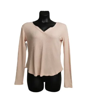 WOMENS SIZE LARGE - Thread & Supply, Peach Waffle Knit Sweater EUC B17
