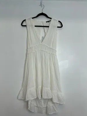 Womens Size Lg Misses White Paper Moon Dress