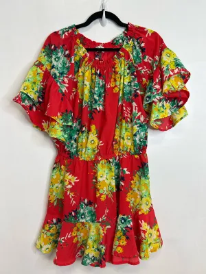 Womens Size Med Misses Orange Umgee Romper