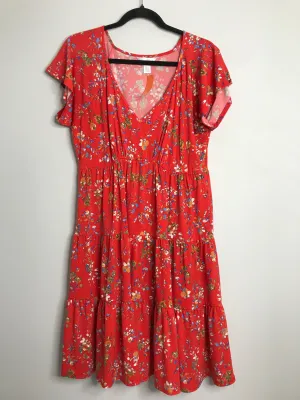 Womens Size Med Misses Red London Times Dress