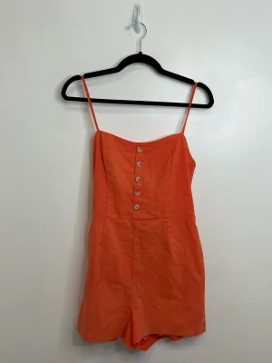 Womens Size Sm Misses Orange Davi & Dani Romper